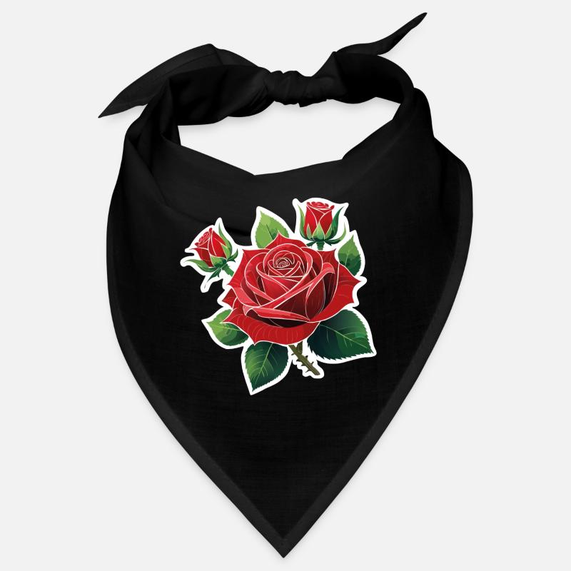 Red Rose – Rockabilly Bandana