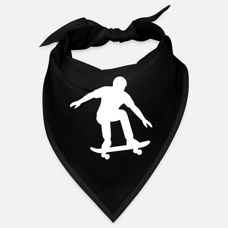 Minimalist Skateboarder Silhouette Sport Bandana