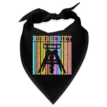 zeche ruhrgebiet - Bandana - Schwarz - Vorne