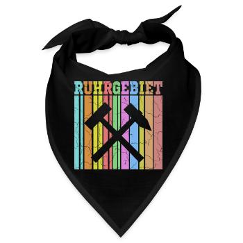 zeche ruhrgebiet - Bandana - Schwarz - Vorne