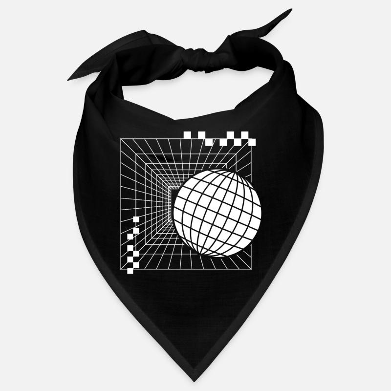 Futuristic Geometric Sphere Design Bandana