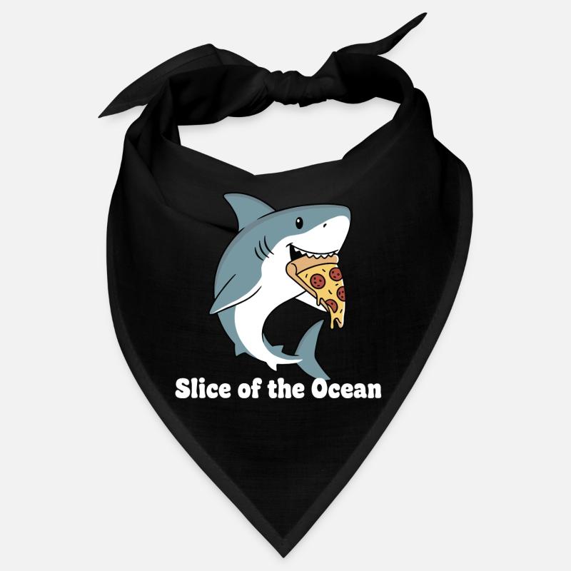 Shark bites pizza Bandana