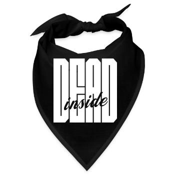 Dead Inside fettes Logo - Bandana - Schwarz - Vorne