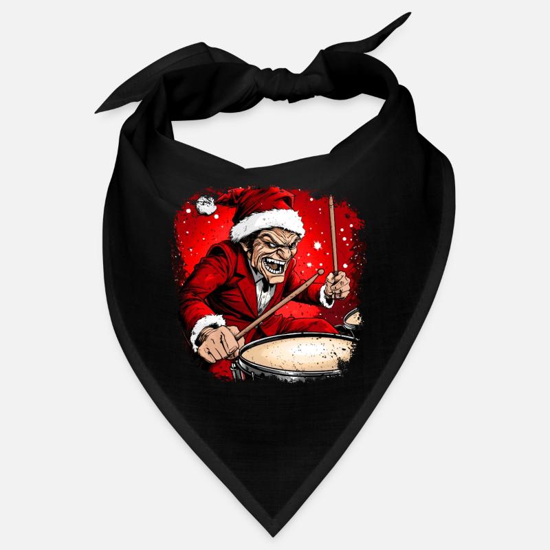 Schlagzeuger Weihnachtsmann Bandana