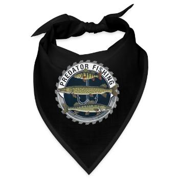 Predator Fishing Raubfisch Angeln - Bandana - Schwarz - Vorne