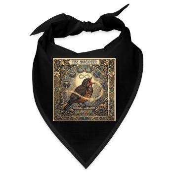 Amsel, der Magier - Bandana - Schwarz - Vorne