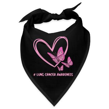 Lungenkrebs Krebs Krebs-Überlebender Krebs stinkt - Bandana - Schwarz - Vorne