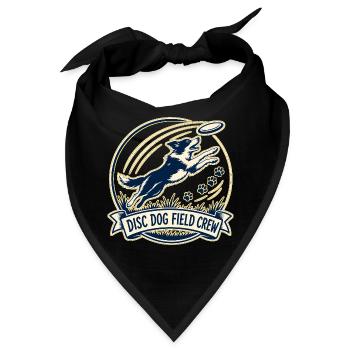 DISC DOG FIELD CREW Hund - Bandana - Schwarz - Vorne