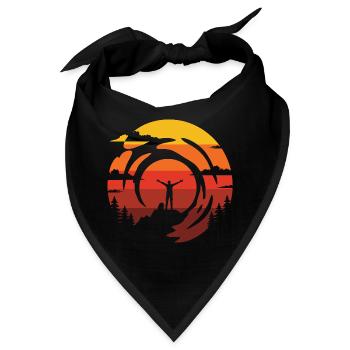 Gebirge - Bandana - Schwarz - Vorne
