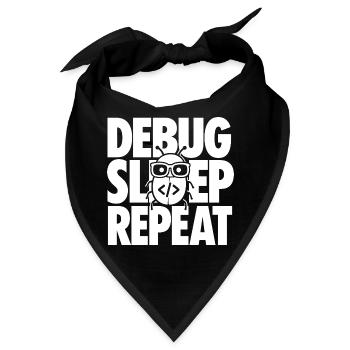 Debugging Programmierer Spruch für IT Nerds - Bandana - Schwarz - Vorne