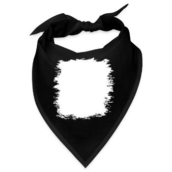 Grunge Textur Hintergrund (Used Look) - Bandana - Schwarz - Vorne