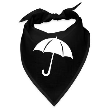 Regenschirm Regen Meteorologe Geschenk  - Bandana - Schwarz - Vorne
