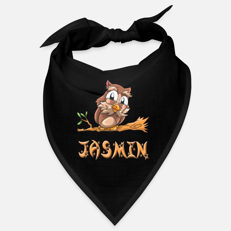Eule Jasmin - Bandana - Schwarz