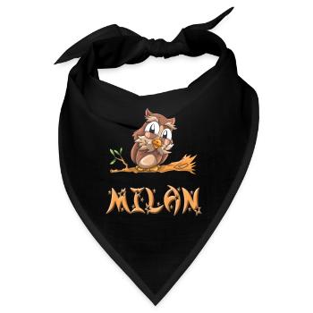Eule Milan - Bandana - Schwarz - Vorne