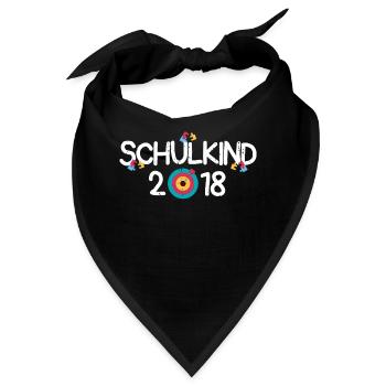 Kita Abgänger Schulkind Einschulung Kindergarten - Bandana - Schwarz - Vorne