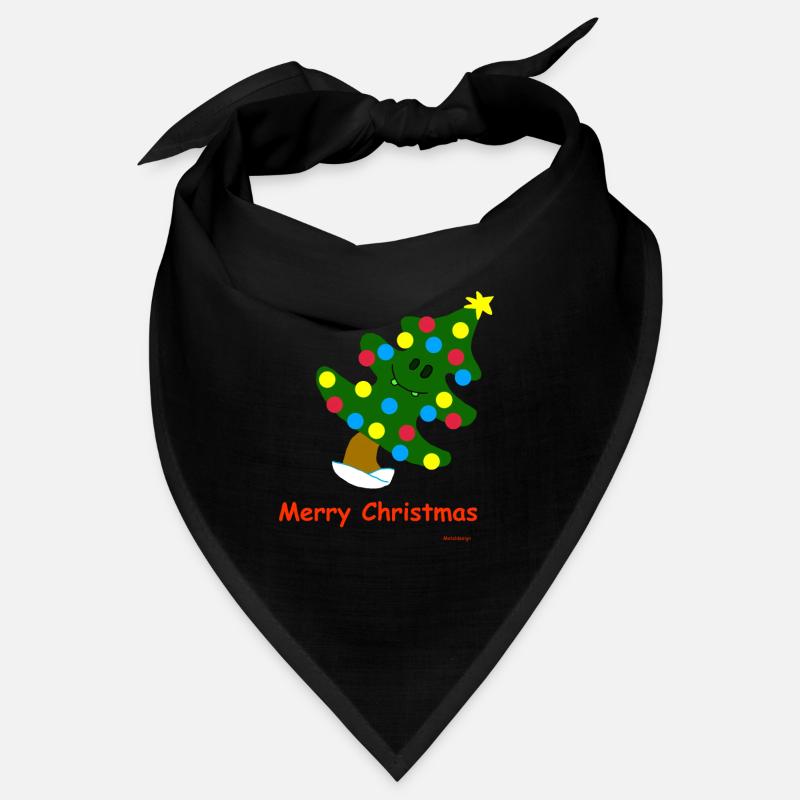 Weihnachtsbaum / Christmas Tree - Bandana - Schwarz