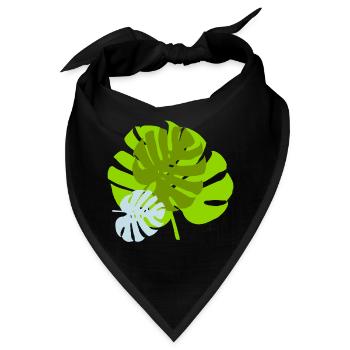 blatt - Bandana - Schwarz - Vorne