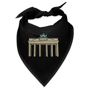 Berlin Brandenburger Tor - Bandana - Schwarz - Vorne