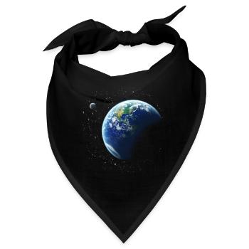 Erde - Bandana - Schwarz - Vorne