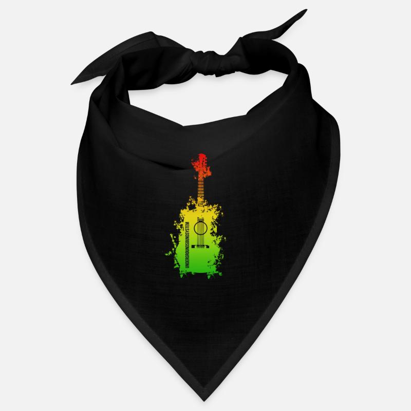 Rainbow Splatter Guitar Bandana