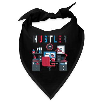 Hustler Arbeitstier - Bandana - Schwarz - Vorne