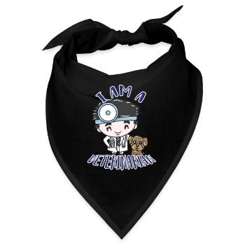 Tierarzt - Bandana - Schwarz - Vorne