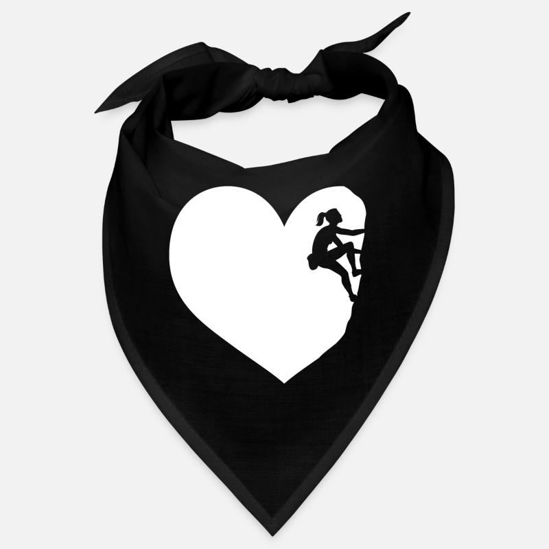 J'adore grimper dans le coeur d'un rocher d'alpinisme Bandana