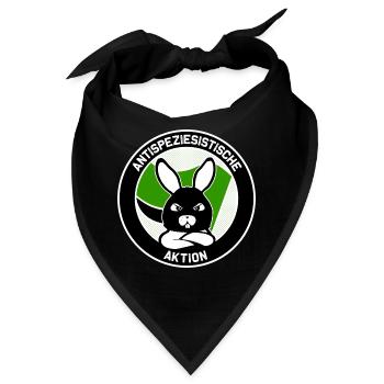 Antispeziesistische Aktion - Bandana - Schwarz - Vorne