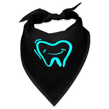 Zahn - Bandana - Schwarz - Vorne