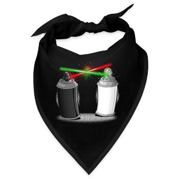 Graffiti wars - Bandana - Schwarz - Vorne
