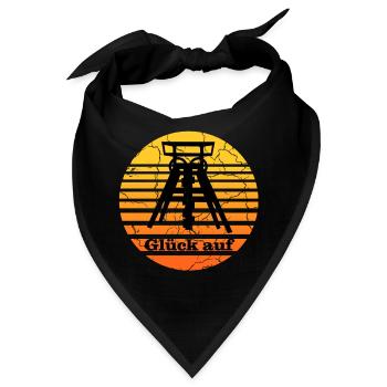 Zeche Ruhrgebiet - Bandana - Schwarz - Vorne