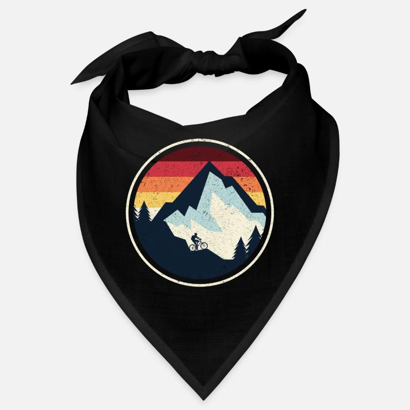 Sunset Peak MTB Silhouette - Bandana - Schwarz
