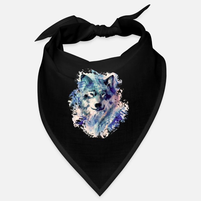 Wolf im Norden - Bandana - Schwarz