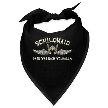 Schildmaid Dein Weg nach Walhalla - Bandana - Schwarz - Vorne