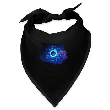 Schwarzes Loch - Astronomie - Bandana - Schwarz - Vorne