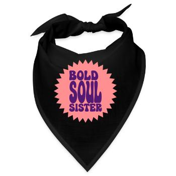BOLD SOUL SISTER - Bandana - Schwarz - Vorne