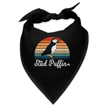 Seien Sie Hahn des Wegs mit diesem stilvollen - Bandana - Schwarz - Vorne