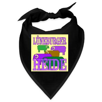 Lüneburger Heide - Bandana - Schwarz - Vorne