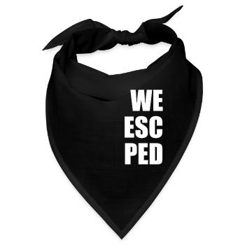 We Escaped - Wir sind entkommen - Escape Room - Bandana - Schwarz - Vorne
