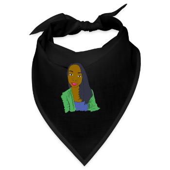 Hübsches Mädchen - Bandana - Schwarz - Vorne