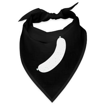 Brat Wurst sausage - Bandana - Schwarz - Vorne
