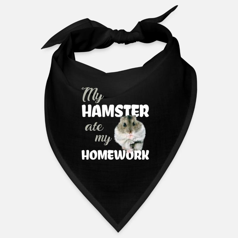 Hamster homework Funny saying Bandana