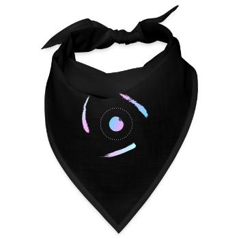 Elektronen umkreisen das Atom - Bandana - Schwarz - Vorne