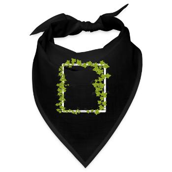 Rahmen mit Efeu Deko - Bandana - Schwarz - Vorne