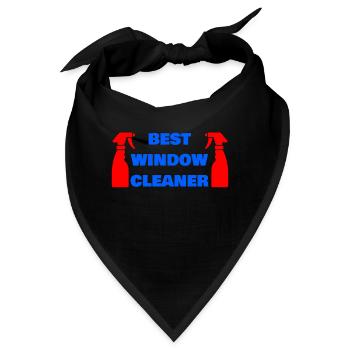 BEST WINDOW CLEANER - Bandana - Schwarz - Vorne