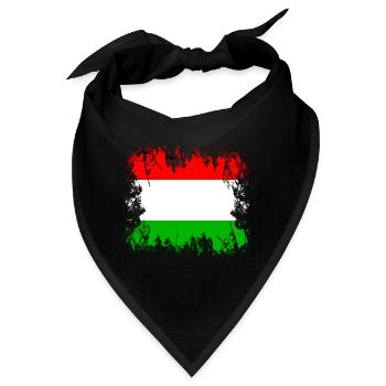Ungarn - Magyarország - Ungarn - Bandana - Schwarz - Vorne