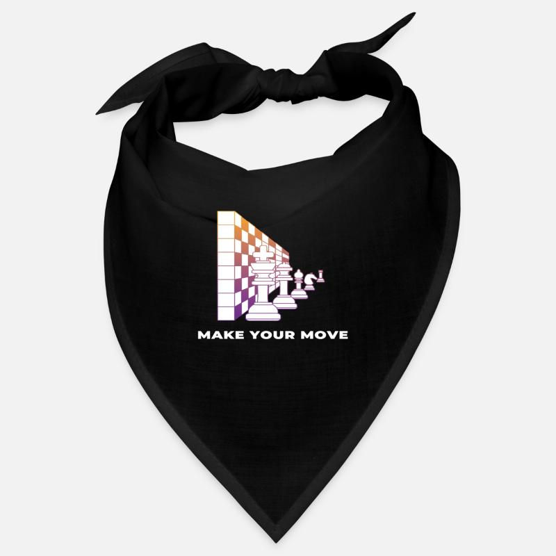 Schach Schachfiguren Schachbrett Make your Move Bandana