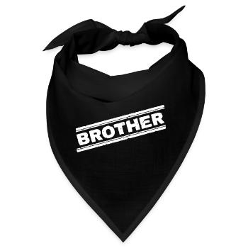 Bruder Stempel - Bandana - Schwarz - Vorne