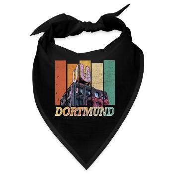 Dortmund - Bandana - Schwarz - Vorne