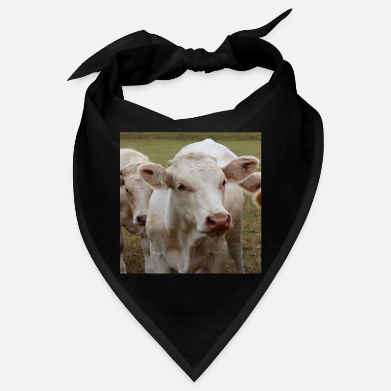 Affiche vache - Bandana - noir
